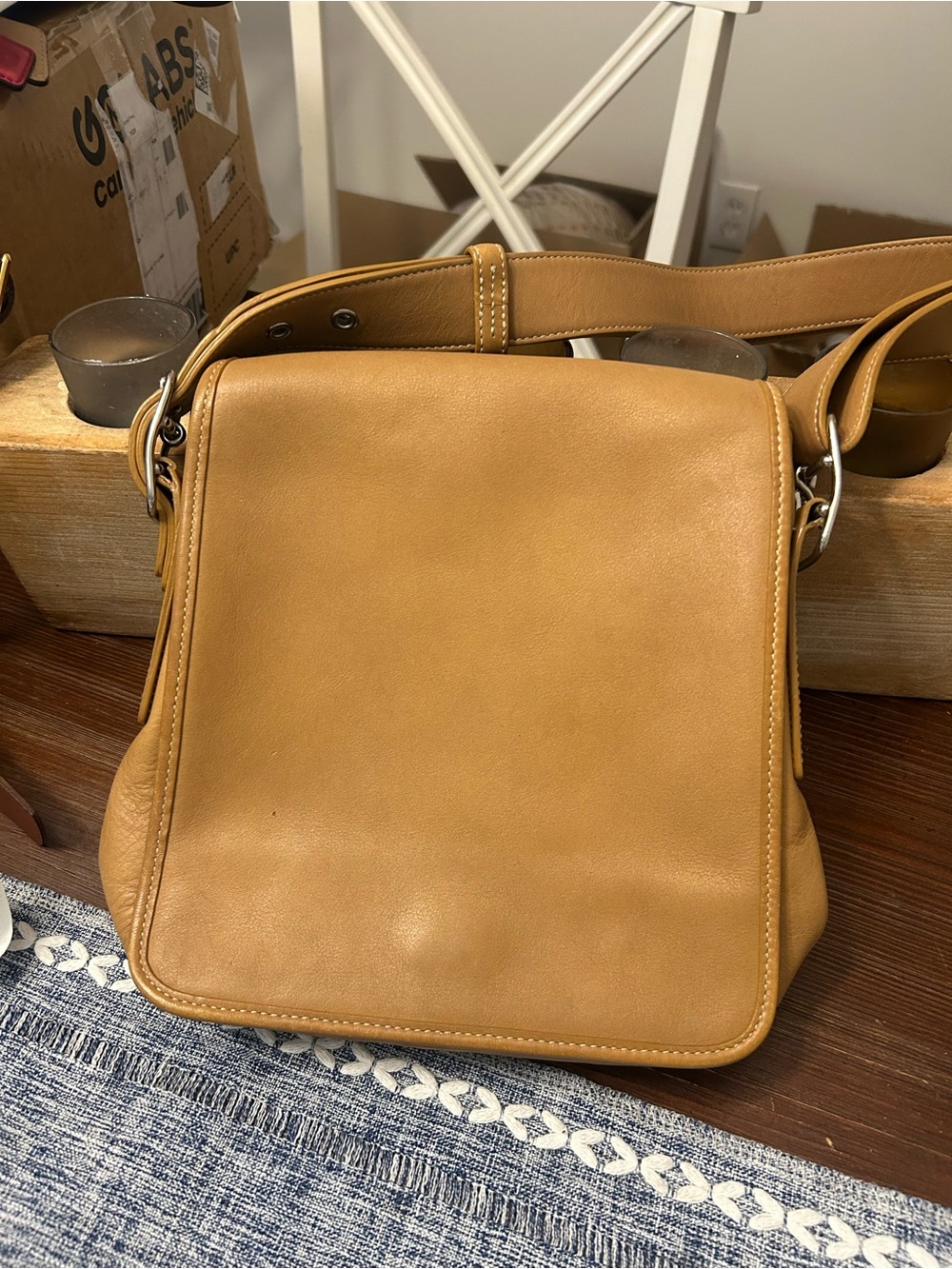 Coach Tan Leather Crossbody Bag